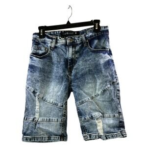 Seven Souls Mens Denim Shorts Size 30 Blue 98%Cotton2%Spandex